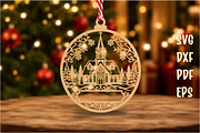 Christmas Church Ornament SVG, an Object Graphic by Craft Nest (Thumbnail 3 of 3)