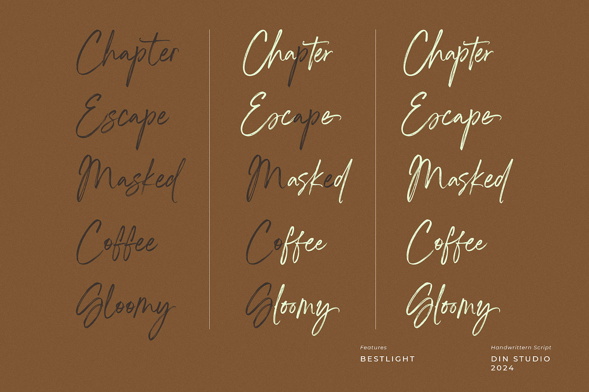 Bestlight, a Handwritten Font by din-studio.com (Photo 5 of 11)