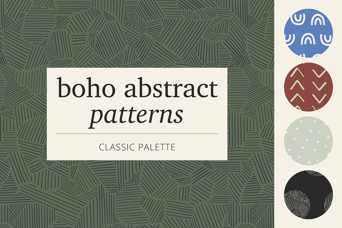 Boho Abstract Seamless Patterns, a Pattern Graphic by KT Designs (Photo 1 of 8)