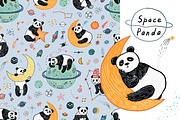 Space Planets and Sleepy Panda, a Pattern Graphic by GooseFrol (Thumbnail 1 of 9)