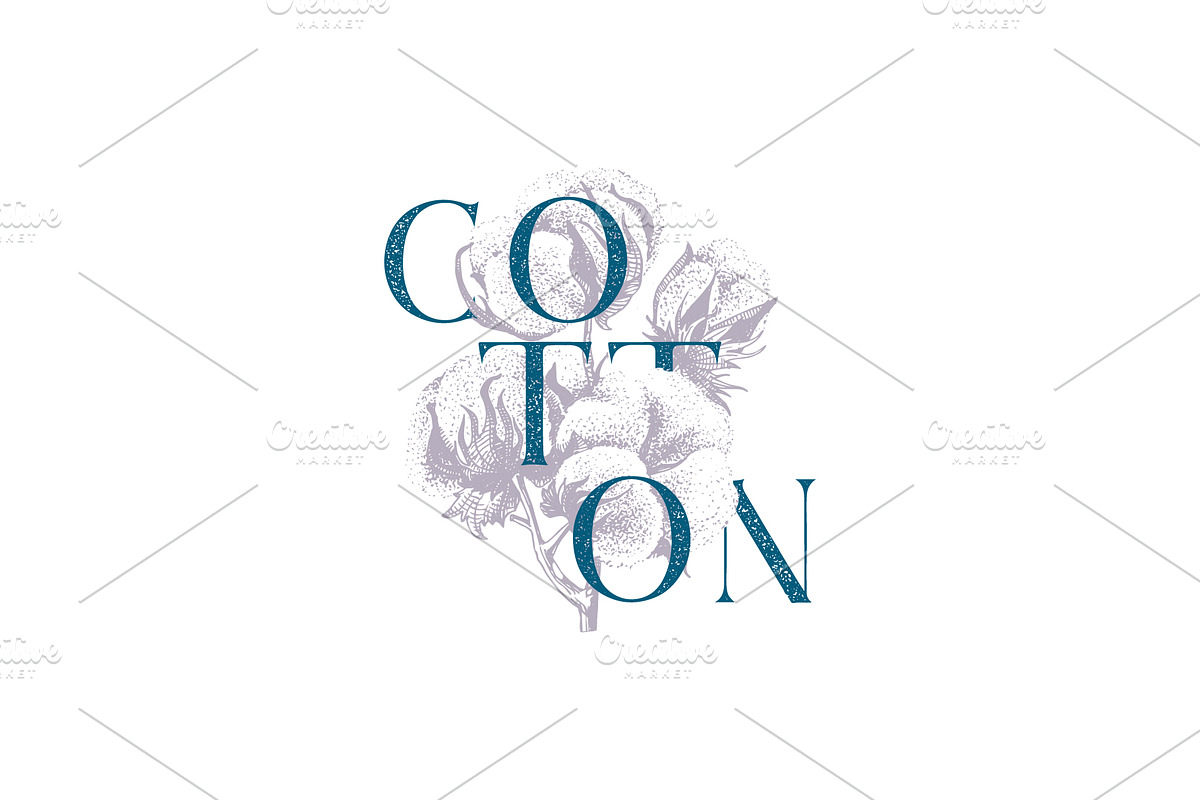 Cotton set, a Decorative Illustration by handsketched (Photo 12 of 15)