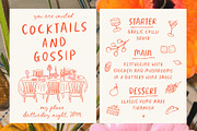 Cherry Cocktail Party Messy Font Duo, a Handwritten Font by Ayya Studio (Thumbnail 9 of 15)