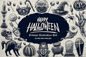 Halloween Hand-Drawn Illustration