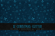 12 Christmas Glitter Backgrounds, a Texture Graphic by Orange Fox (Thumbnail 1 of 5)
