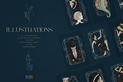 Art Deco Collection - Fonts, Vectors, a Serif Font by VP Fonts (Thumbnail 8 of 23)