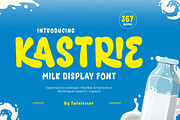 Kastrie - Milk Display Font, a Sans Serif Font by twinstd (Thumbnail 1 of 9)