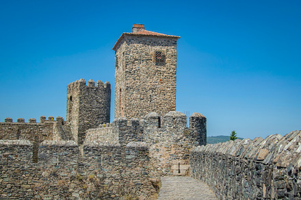 Braganca castle exterior, branganca, portugal