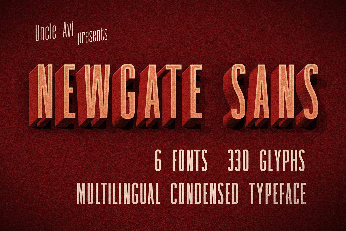 Newgate Sans - Retro Font