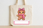 Gingerbread Girl Christmas Custom, a Seasonal Illustration by CraftArtStudio (Thumbnail 2 of 4)