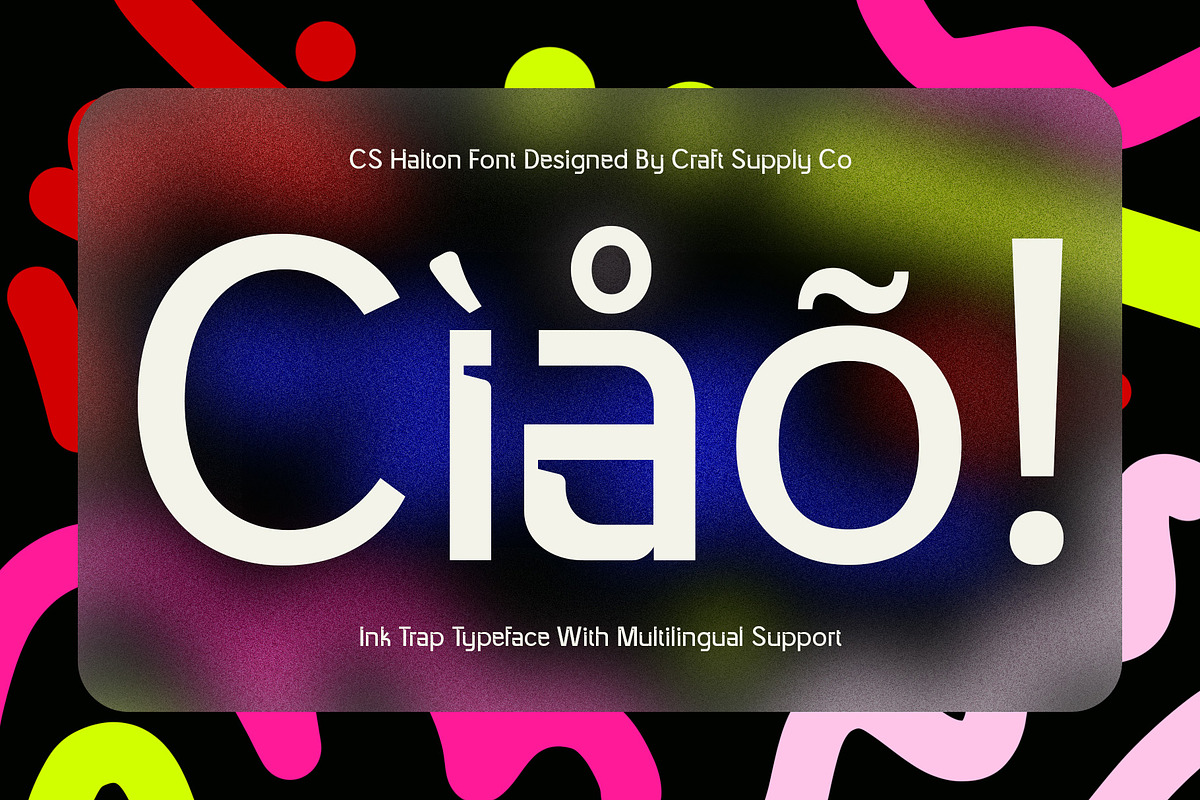 CS Halton – Inktrap Font, a Sans Serif Font by Craft Supply Co. (Photo 6 of 8)