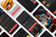 Spes Dark Food Delivery App UI Kit, an UI Kit Template by uicube (Thumbnail 4 of 6)