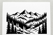 Majestic Pine Trees SVG, a Finance Illustration by Amazin_art (Thumbnail 4 of 34)