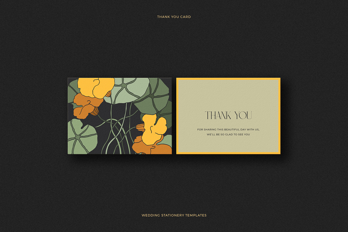 Nasturtium | Wedding Templates, an Invitation Template by Evgeniya Goktas (Photo 4 of 6)