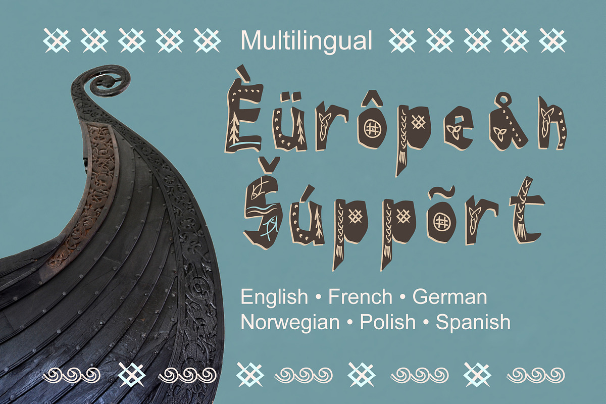 BRAVE VIKING COLOR Font, a Script Font by Zimages (Photo 7 of 8)