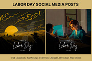 61 Labor day social media posts set, a Social Media Template by Walldecorated (Thumbnail 16 of 29)