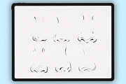 Procreate Nose Brushes Stamps, a Brush Add-On by Procreate Market (Thumbnail 4 of 5)