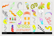 Postmodern Squiggle Vector Clipart, an Object Graphic by angelainthefields (Thumbnail 7 of 12)