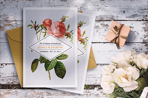 FLOWER WEDDING INVITATION