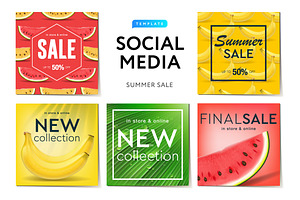 Instagram templates Summer Sale
