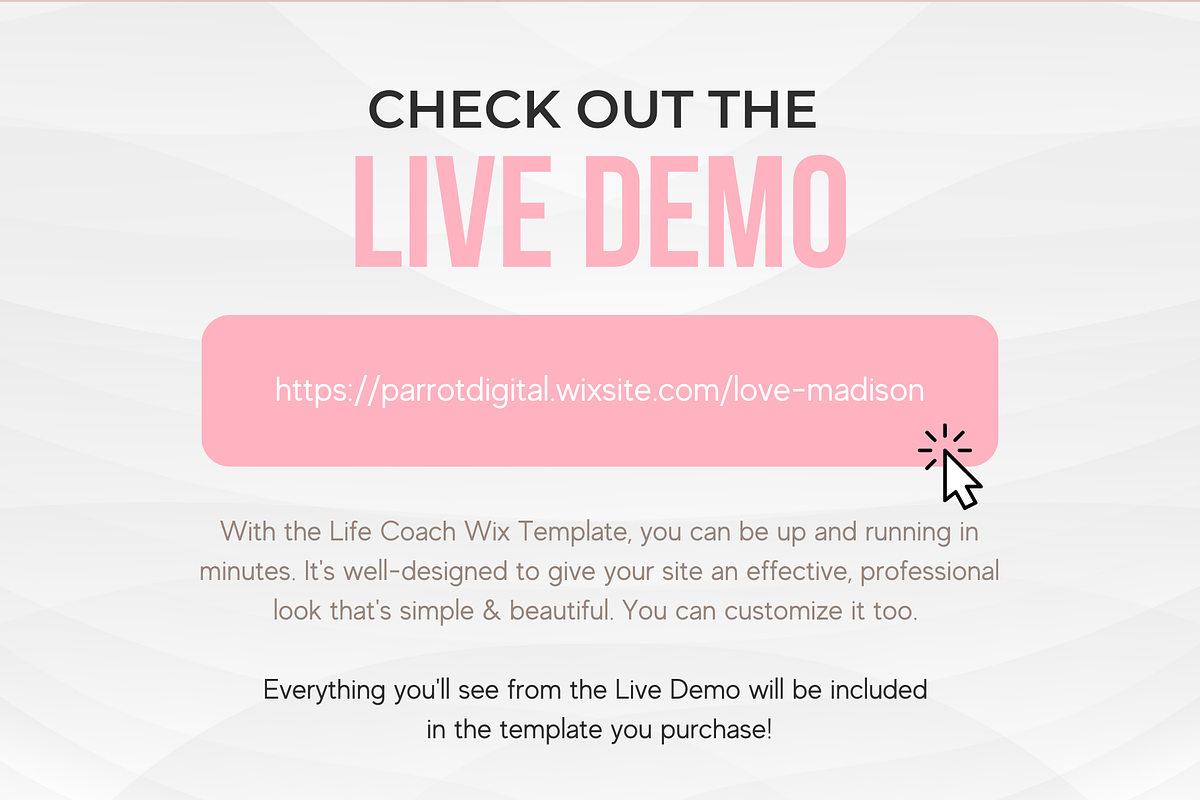 Social Media Coach Template - Wix, a Shopify Template by Parrot Designs (Photo 3 of 4)