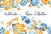 Cartoon Space Collection, an Illustration by made by Tanya (Thumbnail 1 of 3)