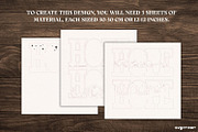 3D Nativity Word Stands SVG Bundle, a Decorative Illustration by svgocean (Thumbnail 5 of 7)