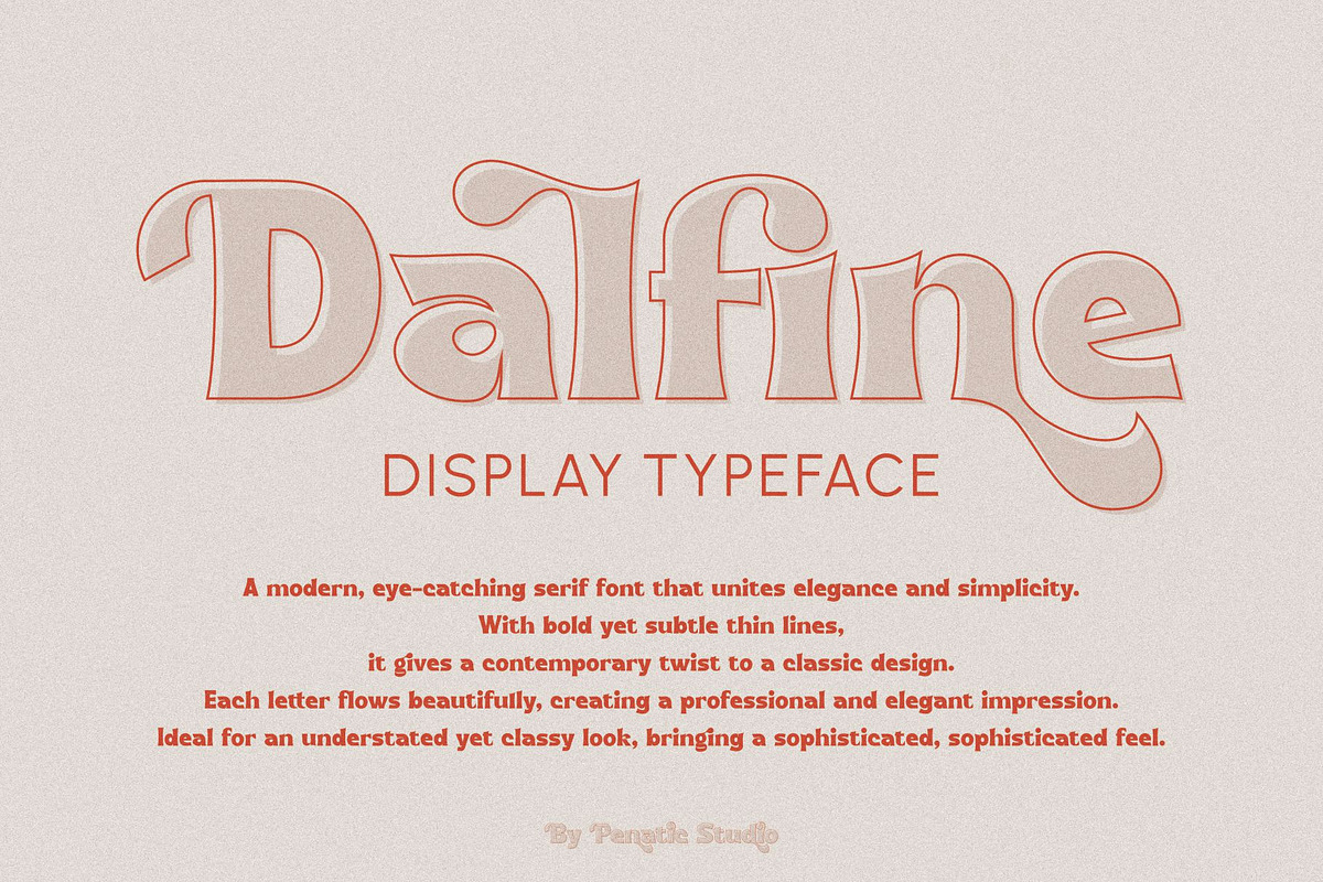 Dalfine Classic font, a Serif Font by Penatic Studio (Photo 4 of 8)