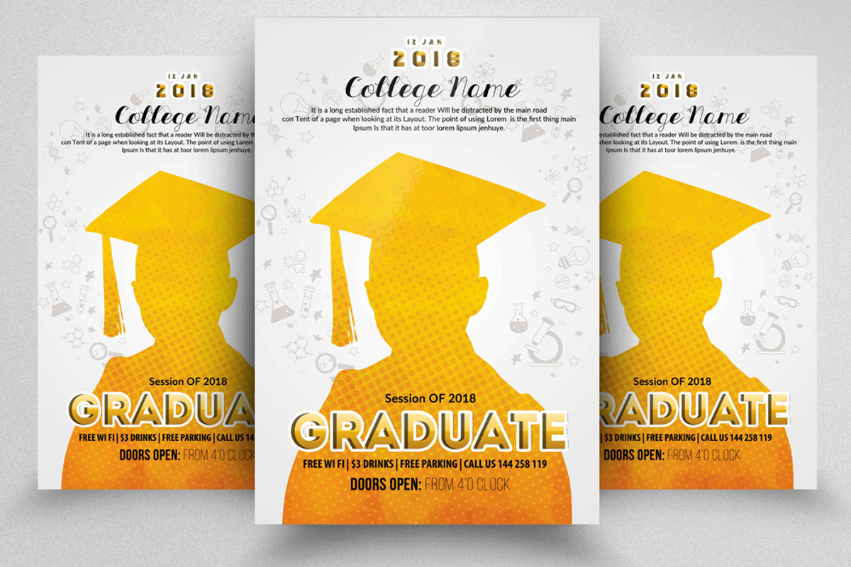 Graduate Announcement Flyer, a Flyer Template by Business Flyers (Photo 1 of 2)