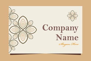 Natural Floral Business card, a Marketing Template by sekitarief