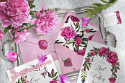 The Peony Symphony | Allegro Fuchsia, a Decorative Illustration by Inna Sinano (Thumbnail 2 of 11)