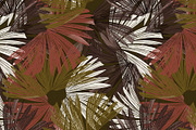 Earth tone jungle palms foliage, a Pattern Graphic by Nocito Design (Thumbnail 2 of 6)