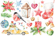 watercolor Merry Christmas set 2, a Decorative Illustration by artnLera (Thumbnail 2 of 2)