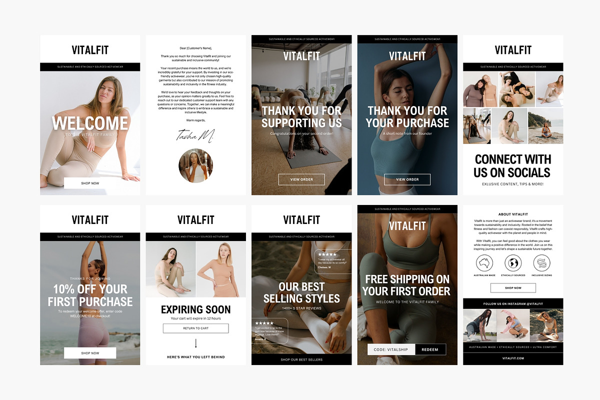 24 Canva Email Template Flow Designs, an Email Template by The Ecommerce Creative (Photo 9 of 11)