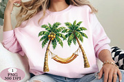 Relaxing Palm Tree Hammock Summer PN, an Illustration by Daily.Designs (Thumbnail 4 of 5)