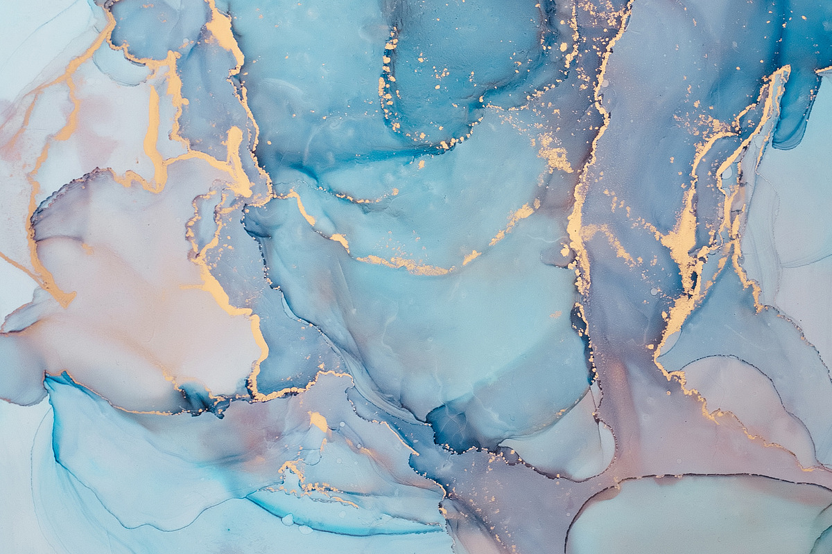 Blue Pastel Ink Textures, a Texture Graphic by Anntuan (Photo 6 of 9)
