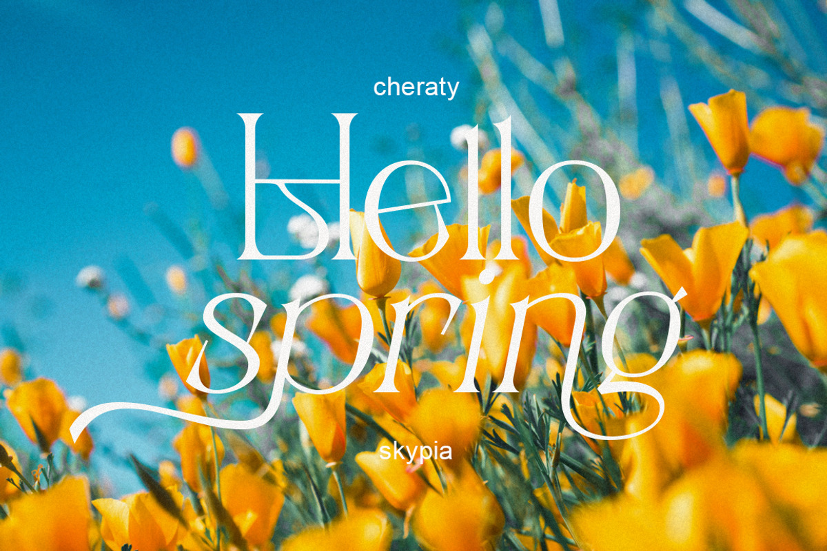 Cheraty Serif, a Serif Font by Skypia (Photo 22 of 22)