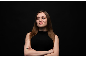 Woman with long hair showing, a Person Photo by volodymyrshtun13795