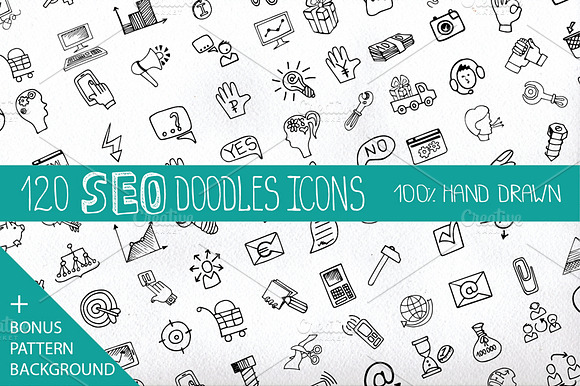Doodle Business Seo Icons Set