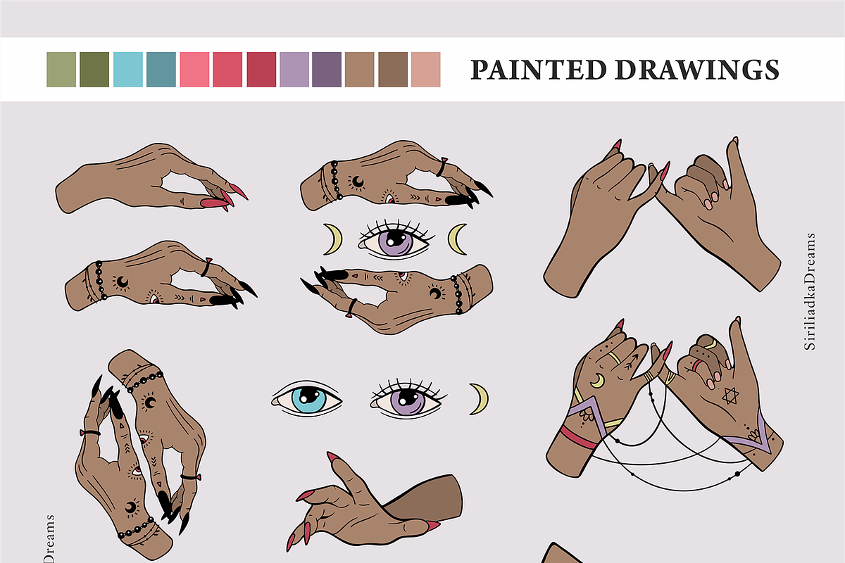 Witch hands and mystical artifacts, a Decorative Illustration by Siriliadka Dreams (Photo 7 of 14)