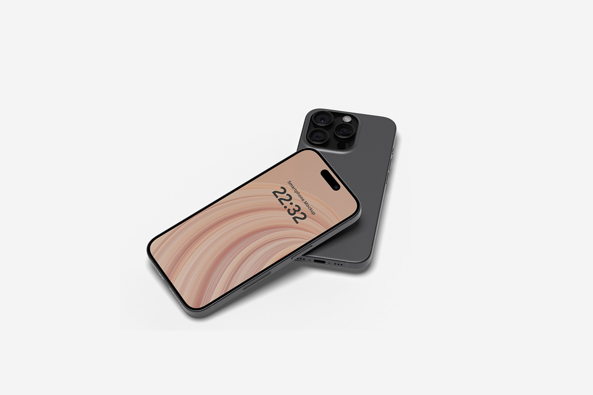 Iphone 15 Pro Max Mockup Vol 2, an iPhone Mockup by ulfatunnazira (Photo 2 of 5)