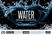 Water Splash Overlays, a Texture Graphic by Cursedesign (Thumbnail 1 of 5)