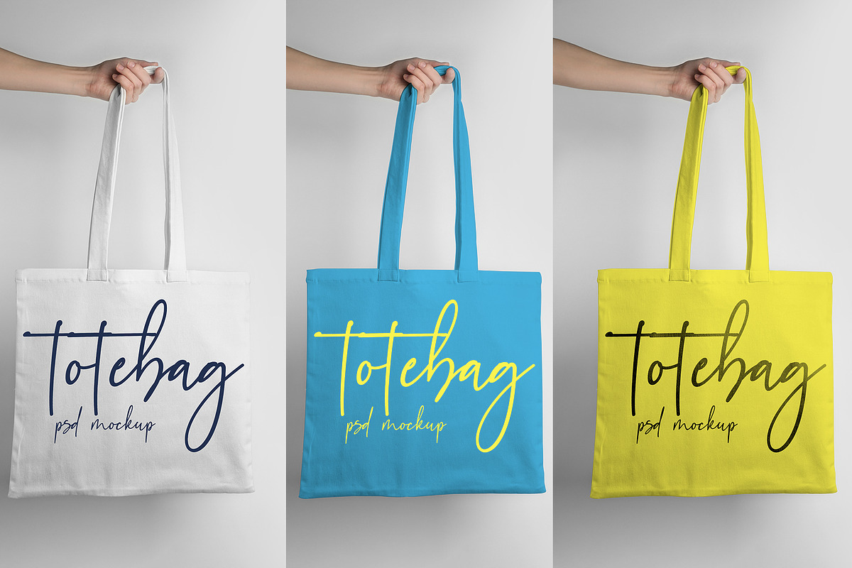 Realistic Tote Bag Mockup, a Product Mockup by Graphic Xtreme (Photo 2 of 4)
