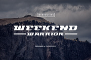 Weekend Warrior Sans Serif Font, a Sans Serif Font by Themesmile (Thumbnail 1 of 4)