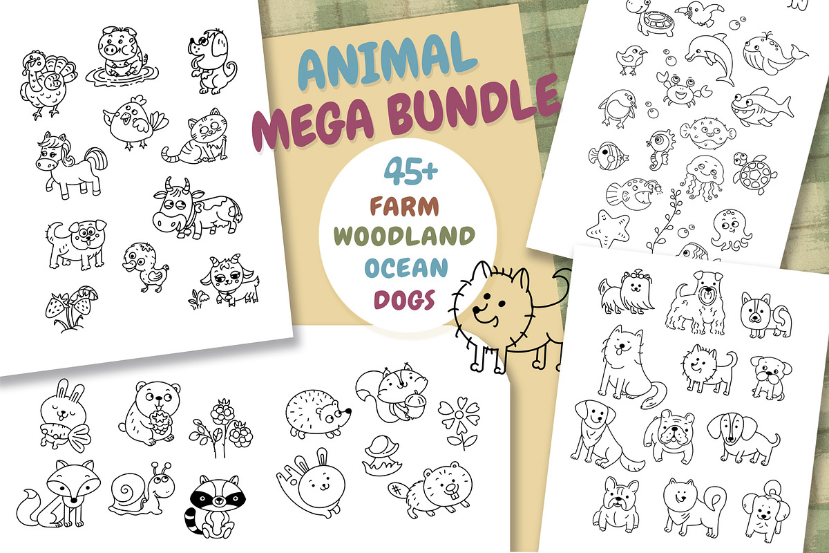 45+ Minimalist Animal SVG Bundle, an Object Graphic by ArtyCats (Photo 1 of 9)