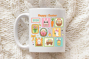 Happy Easter Png, Cute Bunny Easter, an Illustration by Libby Wishes (Thumbnail 3 of 6)
