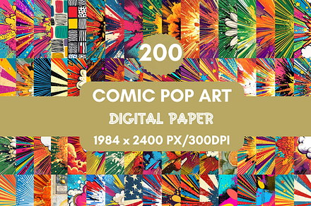 Comic Style Pop Art Background, a Background Graphic by LA Design
