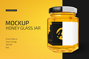 Honey Glass Jar Mockup, a Cups & Container Mockup by Country4k (Thumbnail 1 of 3)