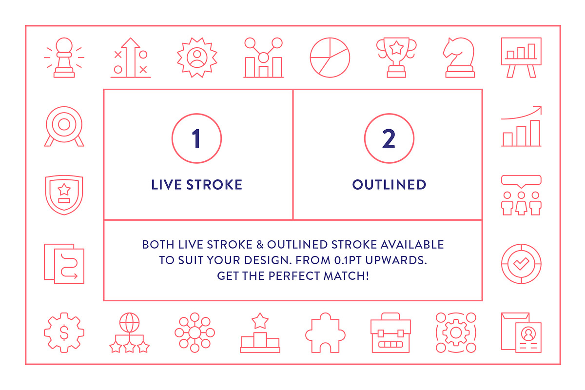 Goals & Strategy Icons, an Outline Icon by Made by Made (Photo 4 of 8)