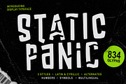 Static Panic – Chaotic Display Font, a Sans Serif Font by chekart (Thumbnail 1 of 10)