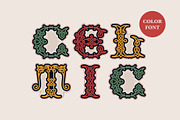 Celtic Nova colored font, a Script Font by kaer_shop (Thumbnail 10 of 10)